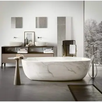 Gray Marble Bath Tub